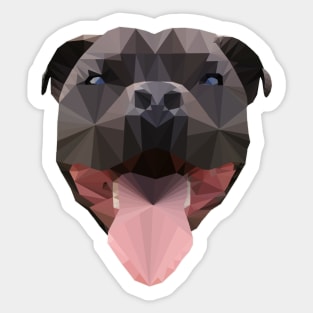 Staffordshire Bull Terrier Low Poly Sticker